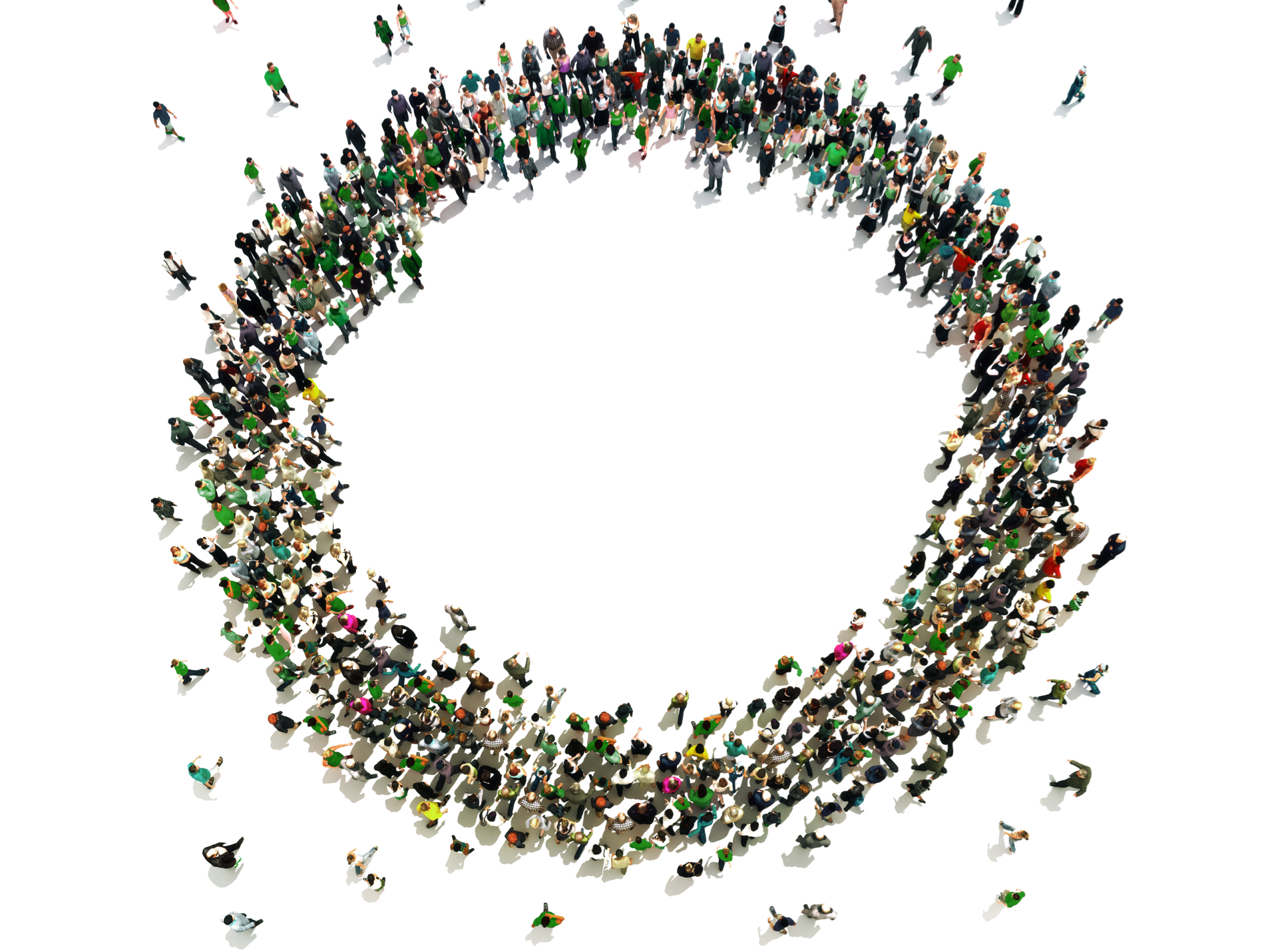A circle of Dartmouth community members