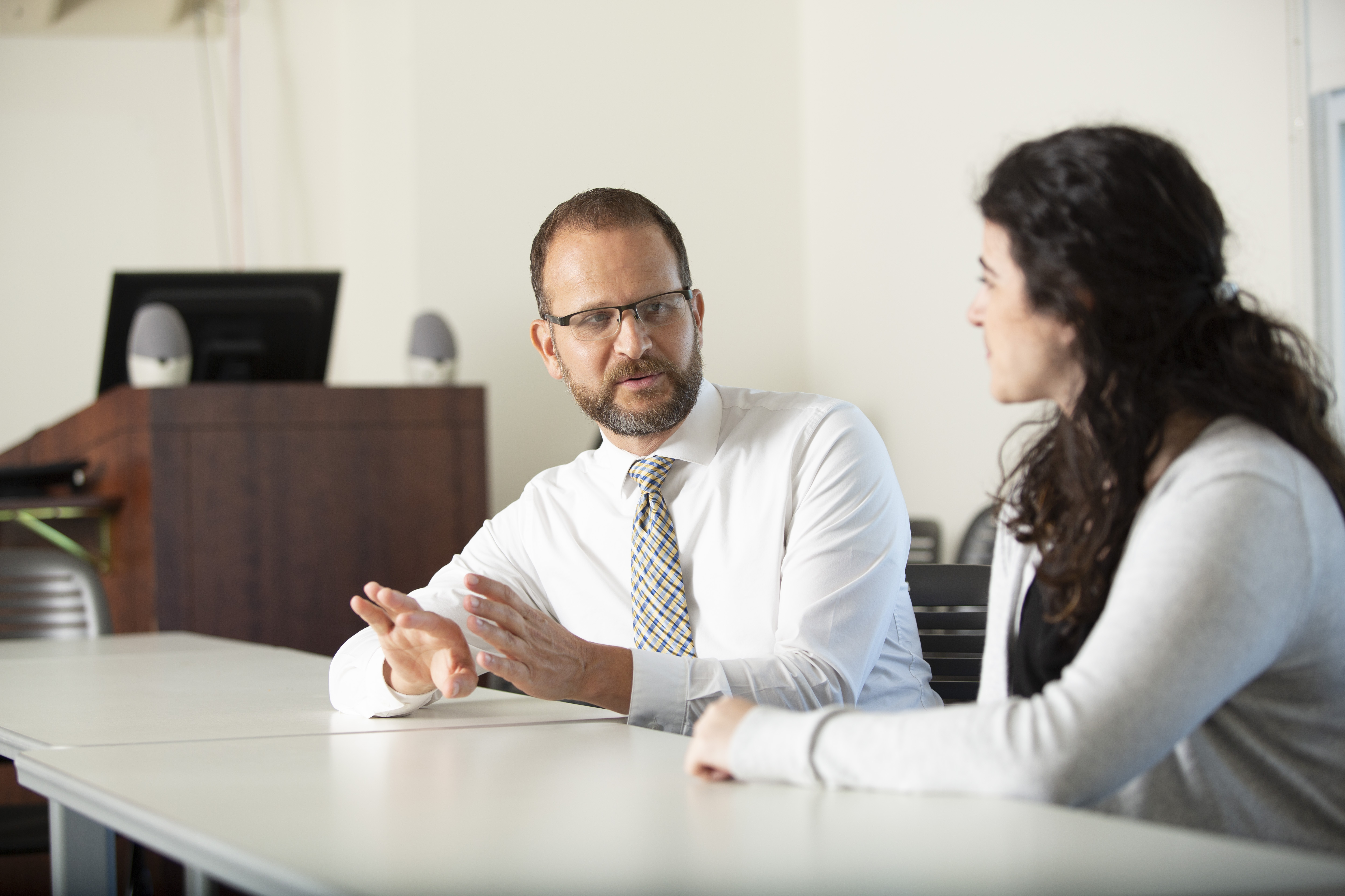 Matthew Duncan MED ’01, assistant professor of psychiatry, and Julia Berkowitz MED ’20