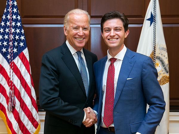 Nathan Bruschi and Joe Biden