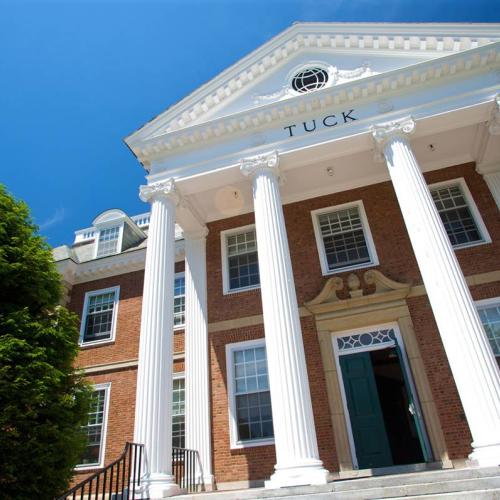 Exterior shot of Tuck building