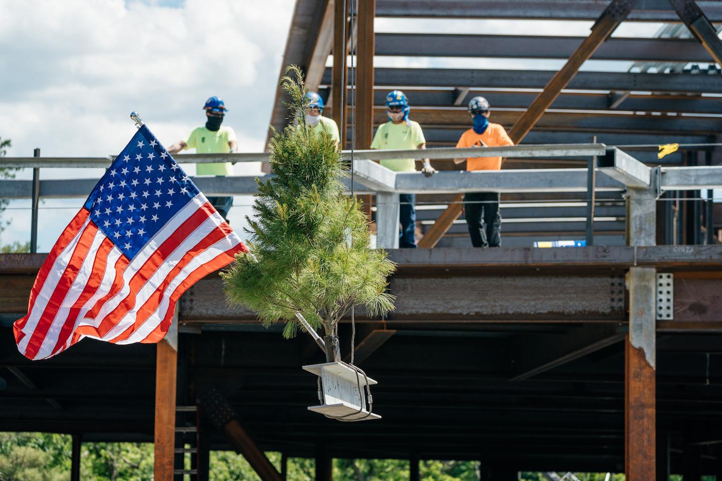 beam being put in place