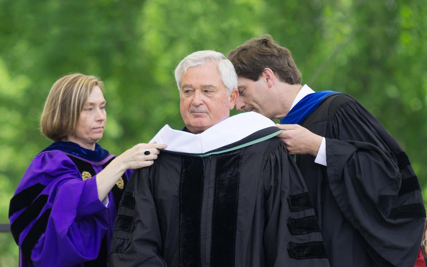 Louis Gerstner at Commencement