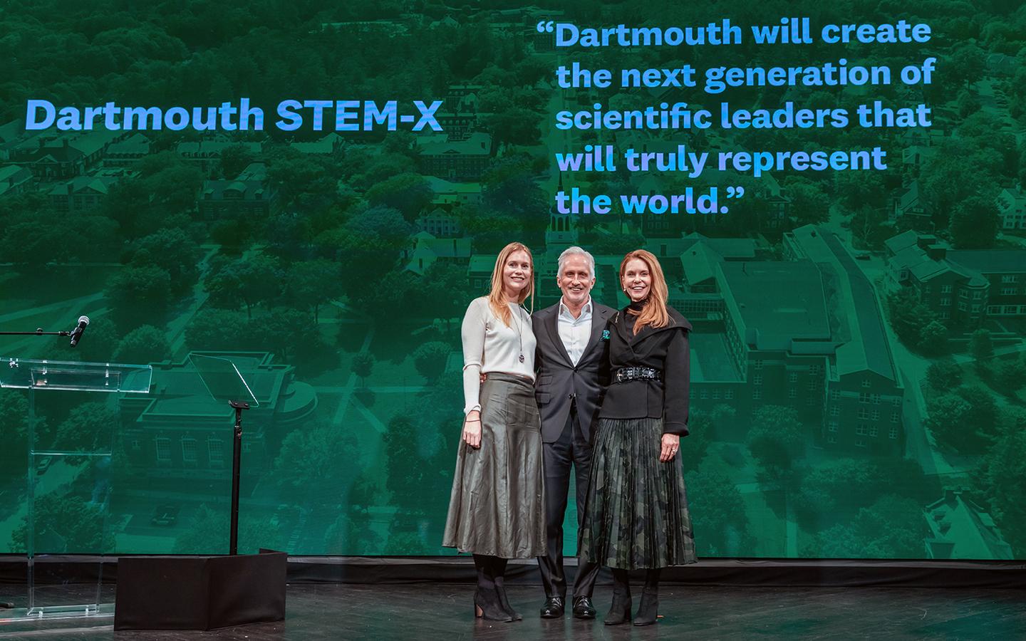 Coulter family on stage at the San Francisco event after the announcement