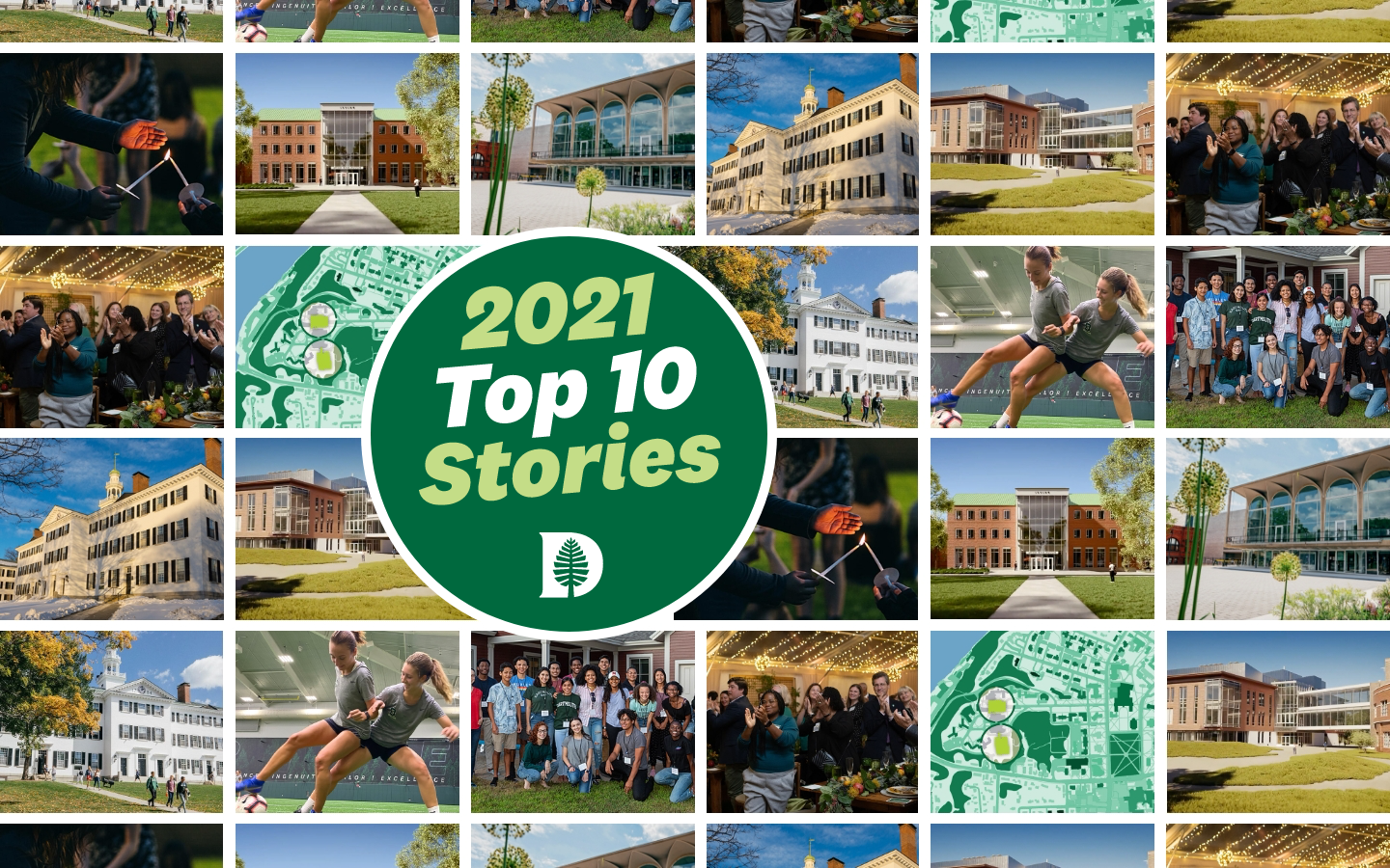 2021 Top ten stories graphic