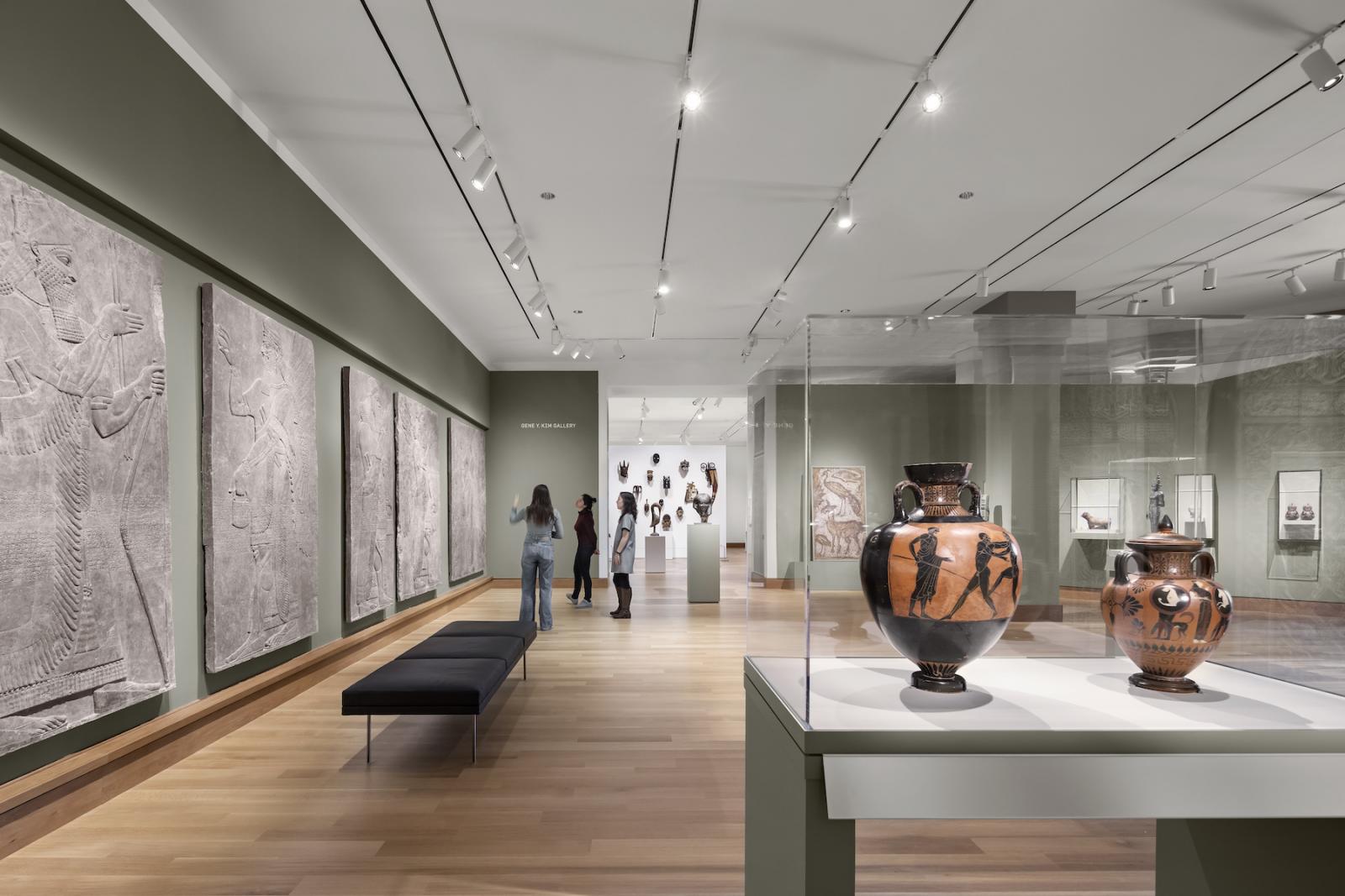 Ancient art on display in the new Hood Museum galleries.