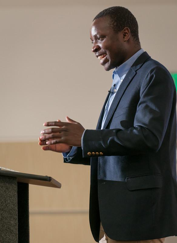 William Kamkwamba, author of The Boy Who Harnessed the Wind, at an appearance at HCLS Miller Branch.
