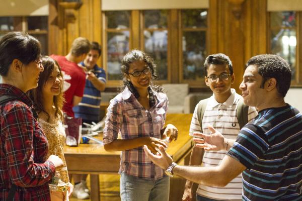 Students at international student orientation