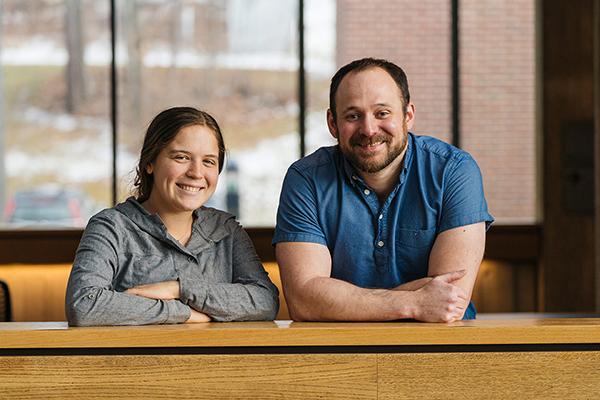 Shannon Sartain and Professor Lutz