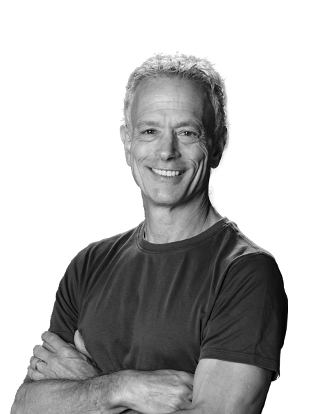 Geoff Ralston portrait photo in black and white